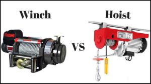 Difference between a winch, winch and hoist
