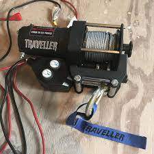Using the 12V electric winch