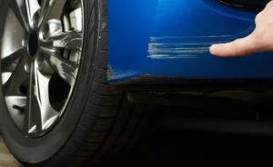 scratching car paint