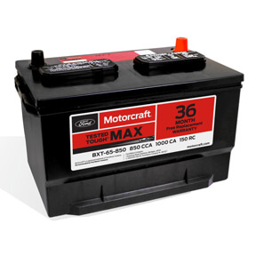 the Toughmax battery tested by Motorcraft Inc.